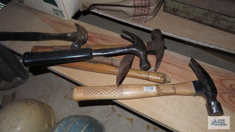 Assorted hammers