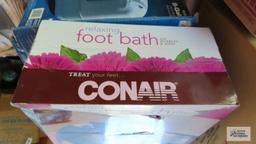 Recirculating...humidifier...and Conair foot bath
