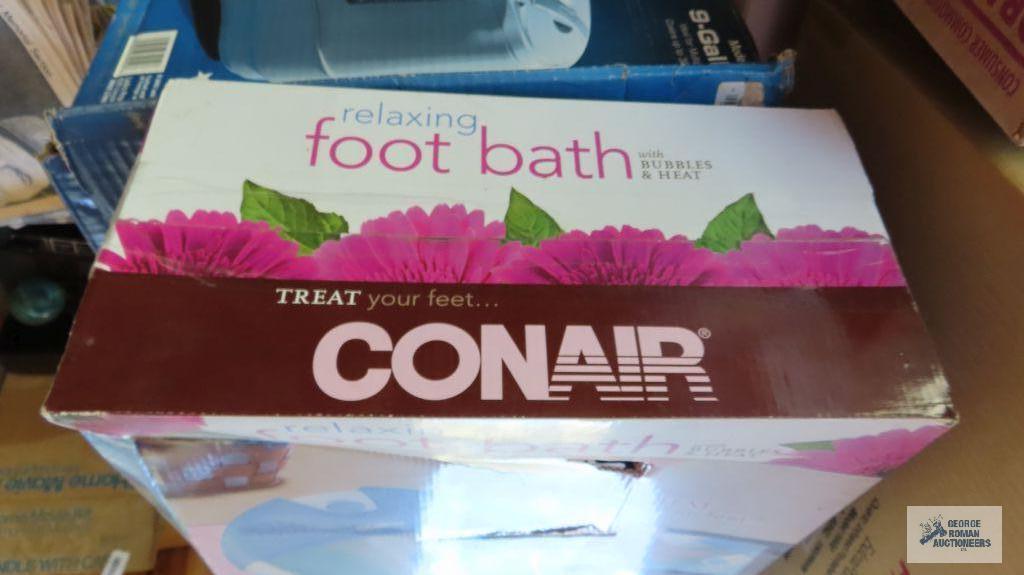 Recirculating...humidifier...and Conair foot bath