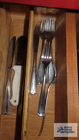 Drawer of...flatware and miscellaneous utensils