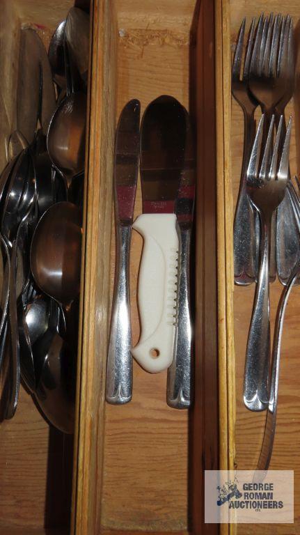 Drawer of...flatware and miscellaneous utensils