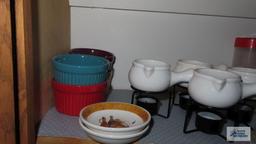 Shelf of assorted kitchen items