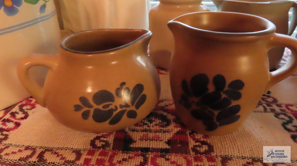 Pfaltzgraff creamer and sugar