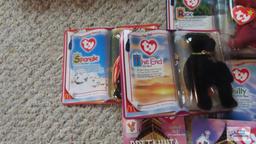 TY Beanie Baby figurines in unopened packages