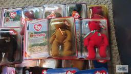 TY Beanie Baby figurines in unopened packages