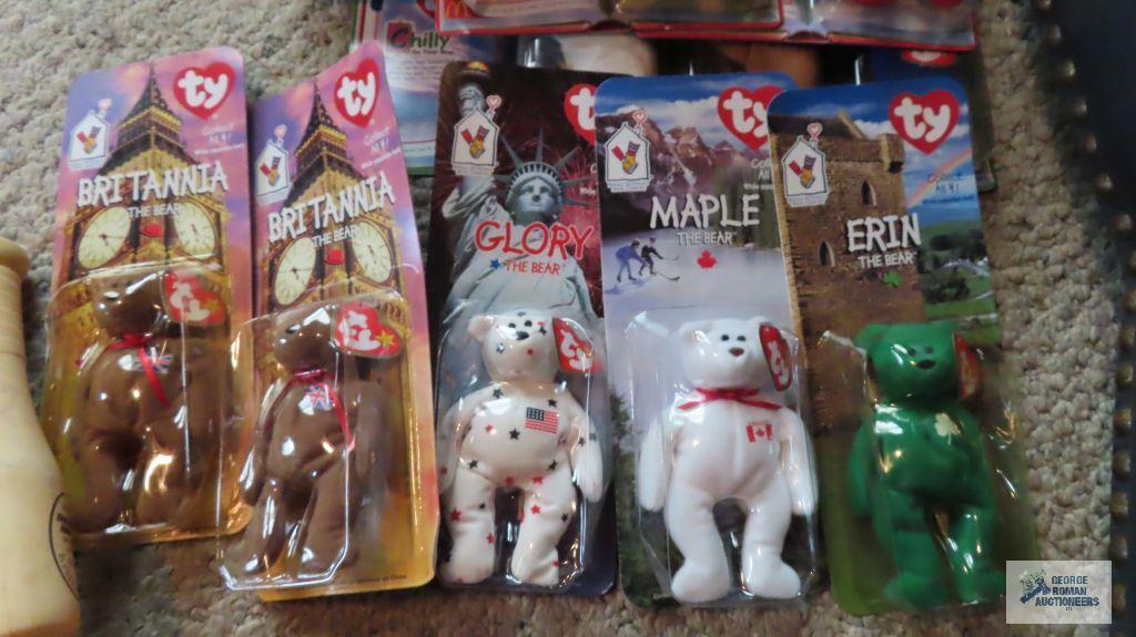 TY Beanie Baby figurines in unopened packages