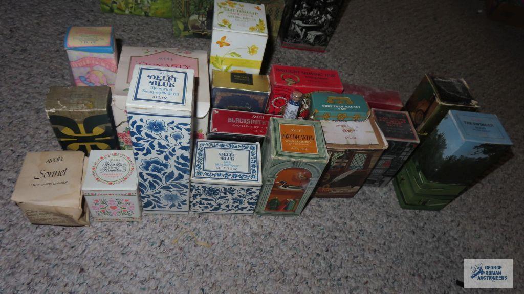 Avon bottles in original boxes