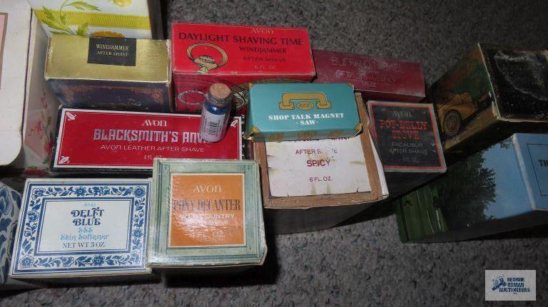 Avon bottles in original boxes