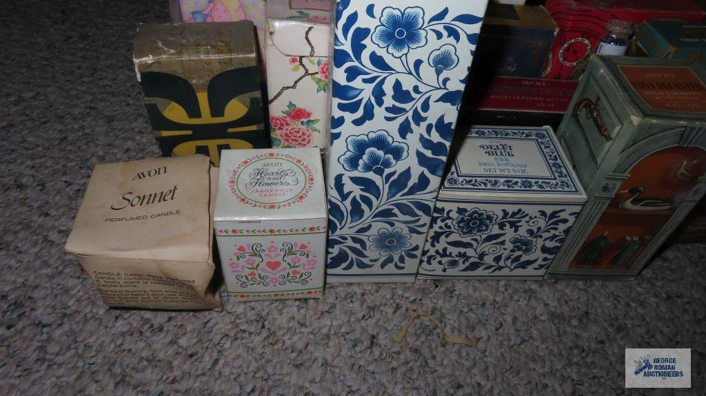 Avon bottles in original boxes