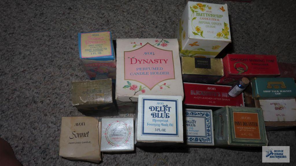 Avon bottles in original boxes