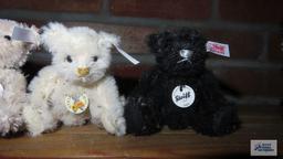 Five Steiff bears