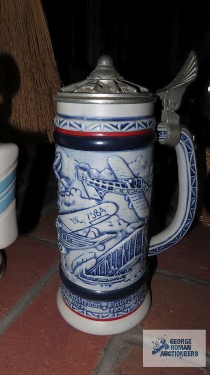 Three Avon steins