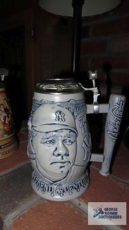 Three Avon steins