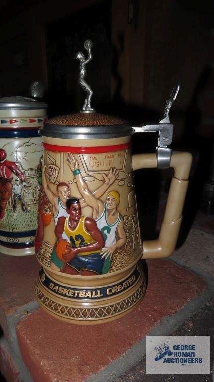 Three Avon steins