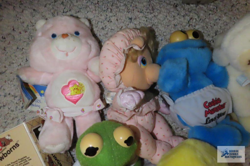 Big Bird, Kermit the Frog, Cookie Monster, Miss Piggy, Care Bear, Pound Puppy, Etc