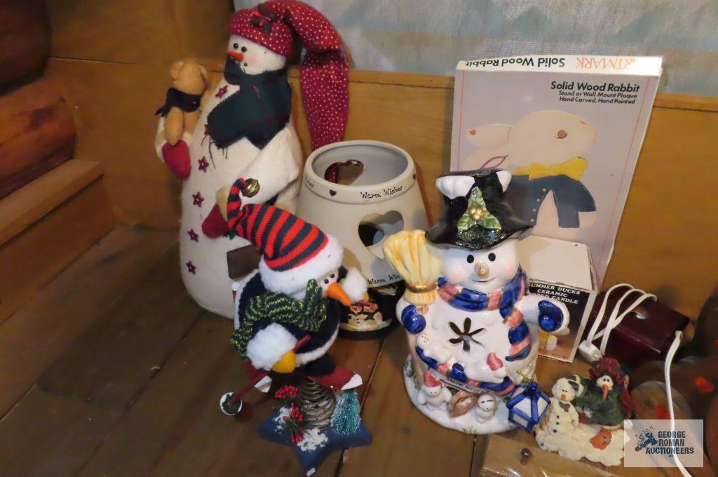 Snowman and other decorations