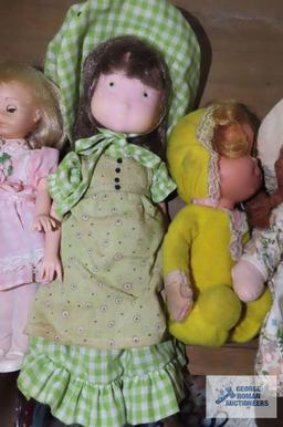 Variety of small dolls
