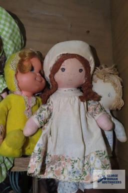 Variety of small dolls