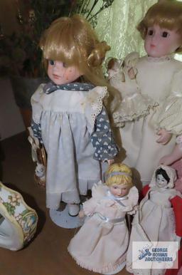 Variety of dolls