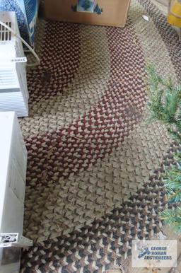 Large braided area rug