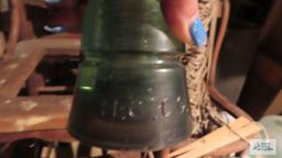 Three vintage insulators