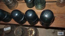 Three vintage insulators