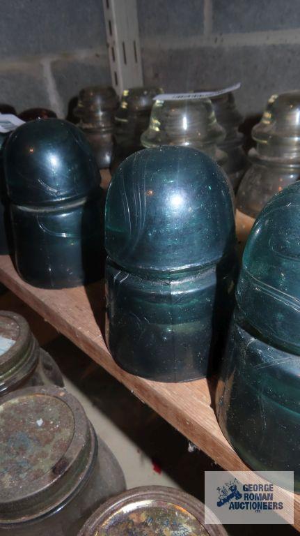 Three vintage insulators