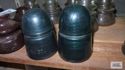 Two vintage insulators