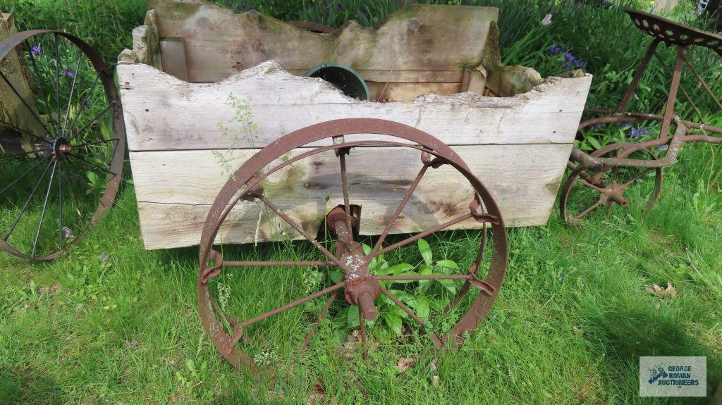 Antique wagon and seat