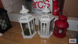 Three decorative lanterns