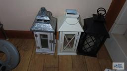 Three decorative lanterns