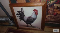 Quilt and rooster pictures