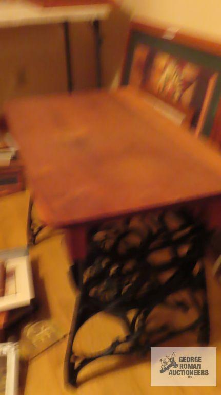 Sewing machine table