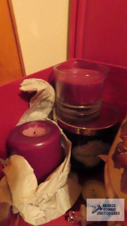 Variety of candles