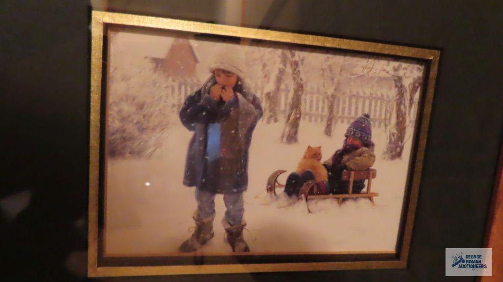 Pictures of children playing in the snow