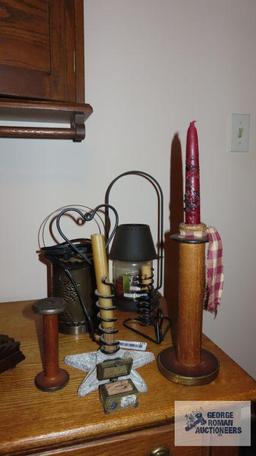 Variety of candle holders