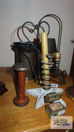 Variety of candle holders