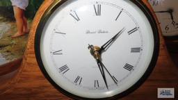 Daniel Dakota oak framed mantle clock