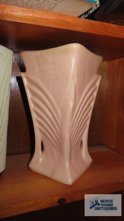McCoy vase. Shawnee pottery vase. Turkey planter.