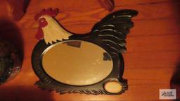 Decorative chicken mirror