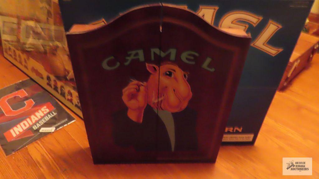 Camel cigarette dart board and poster