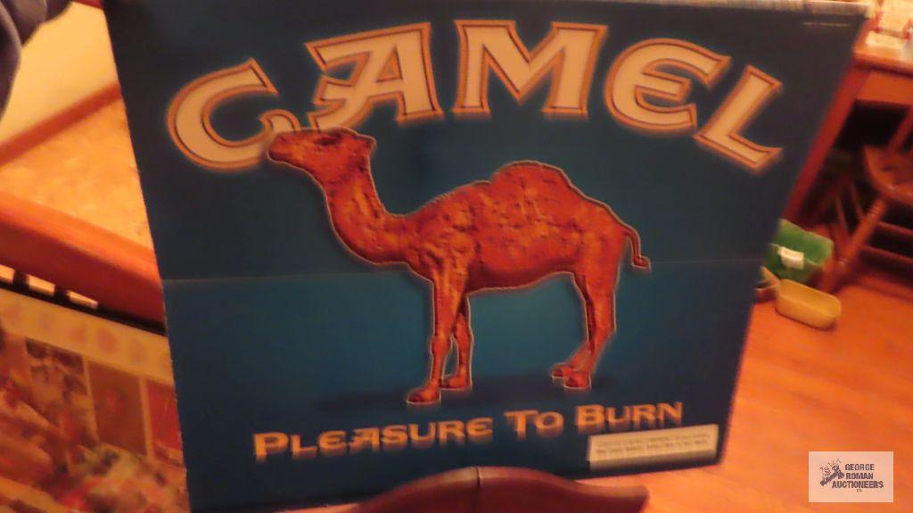 Camel cigarette dart board and poster
