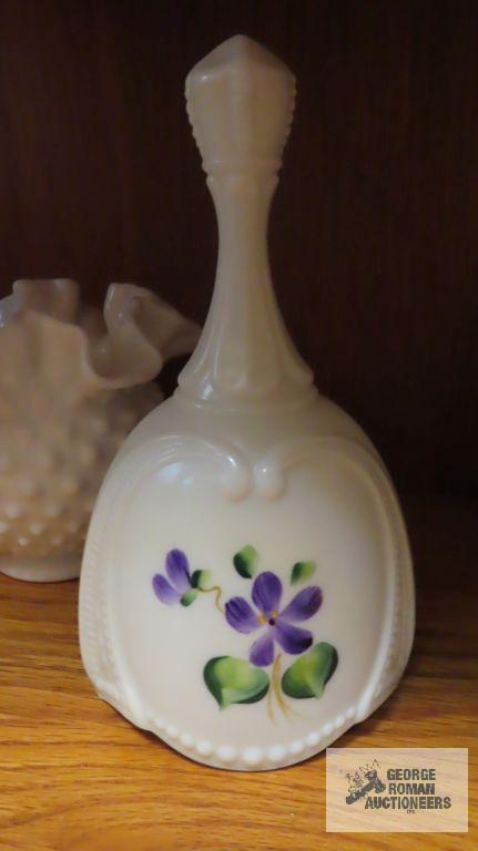 Fenton vases and bowl