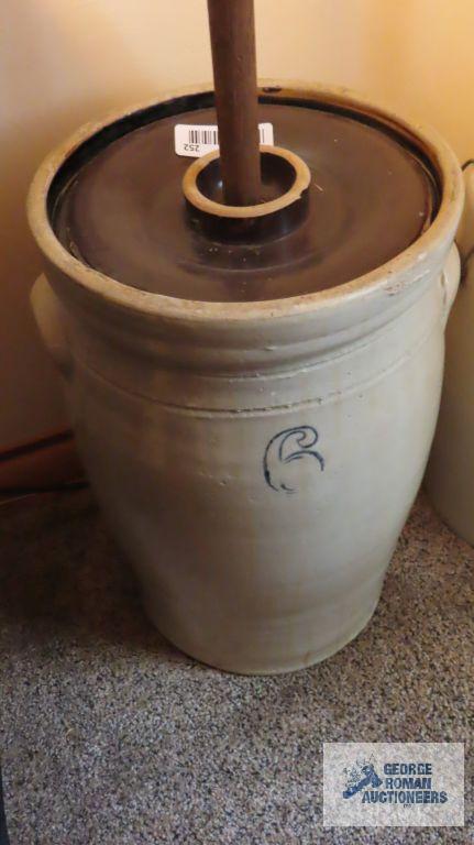 Number 6 gallon handled butter churn