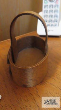 Vintage handmade mini basket