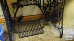 Treadle...sewing machine base made into a table
