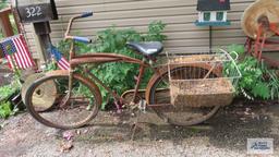 Vintage Western Flyer bicycle. Missing parts