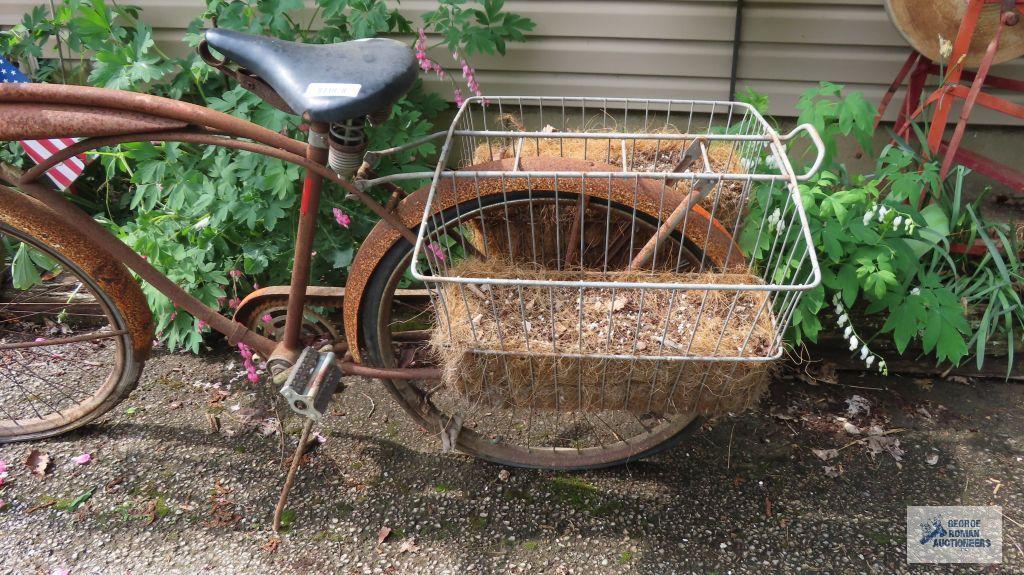 Vintage Western Flyer bicycle. Missing parts