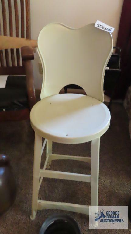 Small metal stool