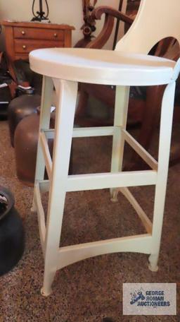 Small metal stool